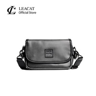Leacat Men's shoulder bag casual crossbody bag small square bag