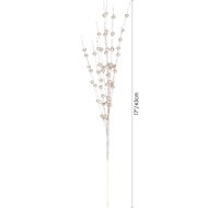 1/3pcs Artificial Glitter Berry Stem Ornaments 15.7in Decorative Christmas Picks Glittery Bead Stick