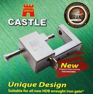 Premium Castle Gate Lock Padlock for HDB Wrought Iron Gate Local Supplier with 3 Year Warranty
