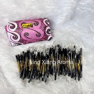 LING XIANG AROMA 50 Pcs Black Incense Fragrant Black Stick Incense Original Batik
