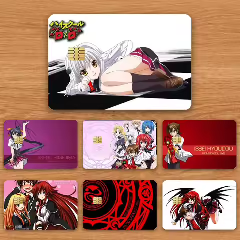 Anime High School DxD Credit Card HD Stickers Game Card Decal Card Matte Film Skin Small Chip Waterp