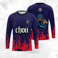 2024 Choii Jersey Design Baju T-Shirt Lelaki Thailand Virus Jersey Retro Baju Long Sleeve Jersey Uni