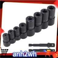 Fit for  Standard Tap(1/2"& 1/8" NPT, Up to 12mm Metric) 70500 Tap Socket Set 8 Pcs- Use with 1/4"& 