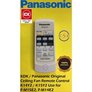 KDK / Panasonic Original Ceiling Fan Remote Control K14Y2 / K15Y2 Use for F-M15E2, F-M14E2