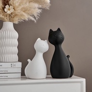 [Ready Stock] Bingo Nordic Deco Ceramic Cat Accessories Home Decoration Item House Decoration For Li