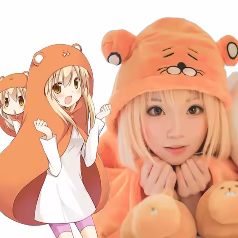 Himouto Umaru-chan Cosplay Costume Doma Umaru Cloak Blanket Umaru chan Soft Flannels Cartoon Hoodie 