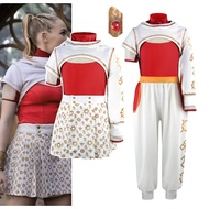 NEW Movie Zombies 4 Nova Cosplay Costume Coat Skirt Cheerleader Suit School Uniform Kid Girls Women 
