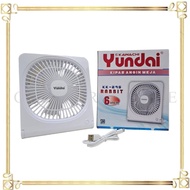 Desk Fan 6" inch Dc Ac Table Fan (Hanging) kk 295 Rabbit Yundai Heat Resistant Fan/