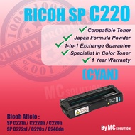(CYAN) Compatible Laser Toner Cartridge SP C220 220 C240 240 Ricoh Color LaserJet SP C220A / SP C220