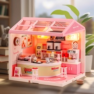 【SG STOCK】DIY Miniature House Super Creator/3D Puzzles DIY House Model Kits mini house