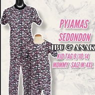 NEW PYJAMAS / BAJU TIDUR SEDONDON KIDS BIG DEWASA