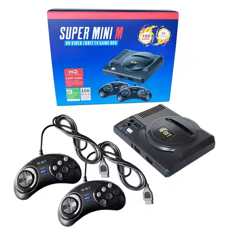 16BIT HD MEGA DRIVE Super Mini Md Game Console HD Video 16bit TV Games Built in 100 Games（Did not in