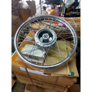 RIM BESI COMPLETE Y80 Y100 RIM LIDI 1.4x17 TERUS PASANG MOTOR COMPLETE SET DEPAN BELAKANG FRONT REAR