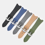 Silicone Watch Strap For PATEK PHILIPPE 5711 5712 5726 5980 for Men's Special Interface 25*12mm Wate