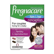 Pregnacare Him & Her Conception Fertility Pills for Men & Women (Box of 60 Pills)