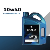 Bold 10w40 3L Semi Synthetic SN [3 Litre] Engine Oil Car Lubricant 10w-40 Minyak Hitam Enjin for Perodua Proton Nissan..