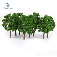 [nvnrbso] 20 Pcs Model Trees Scenery Architecture Railroad Scenery Green small tree Set