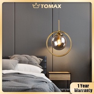 [3 colors] tomax modern round gold glass pendant lamp chandelier Nordic pendant lights lamp hanging 