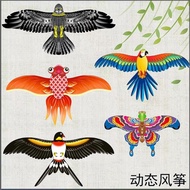 Hot Sale#New Dynamic Fishing Rod Kite for Children, Eagle Swallow Kite, Easy to Fly in Light Breeze,