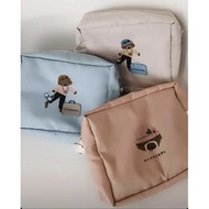 Nakedsol x KellysandCo Pouch Oat/Pink Limited Edition Poodle
