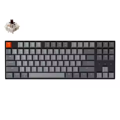 Keychron K8 A Wireless Bluetooth Mechanical Keyboard 87 Keys Gateron Switch White Backlight Keyboard