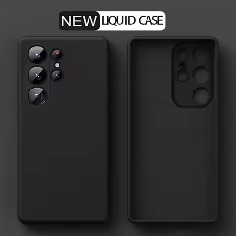 Liquid Silicone Case For Samsung Galaxy S25 S24 S23 S22 S21 Plus Ultra A54 A34 A53 A52 A41 A51 A52 S