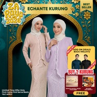 ZOE ARISAH Echante Kurung Kebaya Modern Printed Baju Raya 2026 Silk Moden Embroidery Sulam Edisi Bar