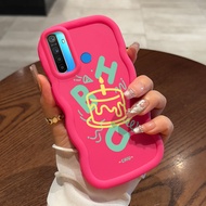 HP Case For Realme 5 5i 5s 6i Case Cake and Fire Pattern Case Soft Cesing Macaron Case Silicone Soft
