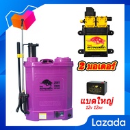 ถ้งพ่นยา แบตเตอรี่ ปั๊มคู่ 20ลิตร แบตใหญ่ 2in1 14.4บา แบตใหญ่ 12v12ah สินค้าดีมีประกัน ควายเหล็กดีแน่นอน