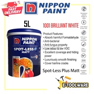 5L Nippon Paint Spot-Less Plus Matt 1001 Brilliant White