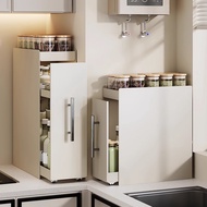 [in stock] New Kitchen Narrow Spice Rack Countertop Pull-out Multi-layer Dustproof Storage Oil Salt 