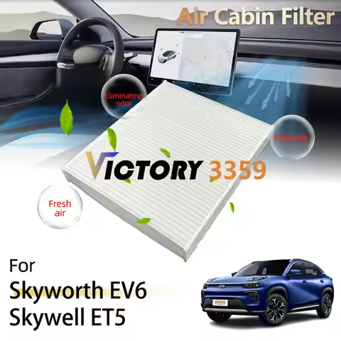 Air Cabin Filter For Skyworth EV6 Skywell ET5 HAIMA 8S ENOVATE ME7 Accessories Cleaning Air Conditio