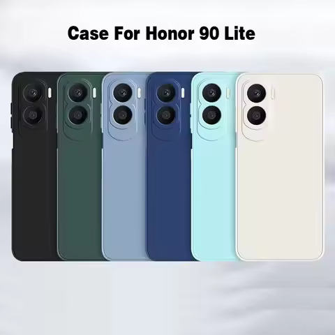 For Honor 90 Lite Protect Case For Honor90 Lite Cover Funda Shell Coque Soft Liquid Silicone Phone B