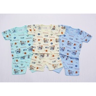 Boys' clothing set 2-12 months old, short-sleeved baby boy clothes motif