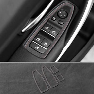 For BMW F20 F30 F34 F48  X1 Window Switch Lift Panel Trim Made of Alcantara Sticker Frame Performanc