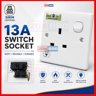 13A Switch Socket Suis 1 Gang 13A [SIRIM] 13A 1 Gang Switch Socket