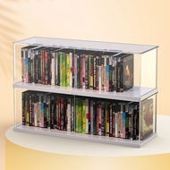 CD Rack Transparent Storage Creative Display Box DVD CD Video Rack CD Locker Box Acrylic Rack R7PO