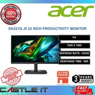 Acer EK221Q J0 22 Inch VA FHD 120Hz 1ms Monitor HDMI VGA UM.WE1SM.002