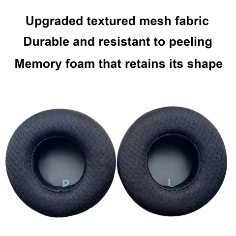 For JBL CLUB 700BT Replacement Ear Pads Cushions Memory Foam Mesh Fabric Cover Snap On Easy Install