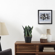 Artificial Sansevieria Artificial Plant Snake Plant Plastic Potted Indoor Plant 14cm