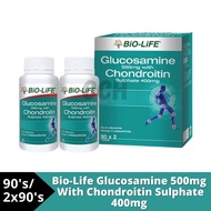 BIO-LIFE Glucosamine 500mg With Chondroitin Sulphate 400mg - 90s  2x90's
