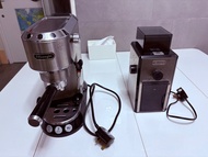 Delonghi 半自動咖啡機及磨豆機