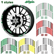 Promotion Motorcycle kawasaki kawasaki NINJA Steel Rim Sticker Reflective Rim Sticker Motorcycle Rim