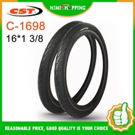 1PC CST Bicycle Tire C1698H Tyre 16*1 3/8（34-349）half bald tire 16 inch Bicycle inner Tubes SV/FV Schrader/Presta Valve 32/48mm Bike Parts