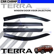 Nissan Terra 2018 to 2021 OEM INJECTION Window Door Visor Black Thailand Quality ( Car Accessories )