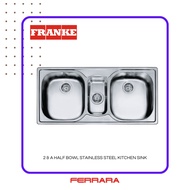 Franke SSX 670 2 & a Half Bowl Insert Kitchen Sink Stainless Steel c/w Accessories