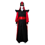 Return The Aladdin Of Jafar Cosplay Robe Cloak Cape Hat Wizard Costume Outfit