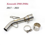Mienaoye6247443ลื่นบน Z900ของ Kawasaki A2 Z900e 2017-2021ท่อไอเสียรถจักรยานยนต์หนีกลางข้อต่อท่อท่อไอ