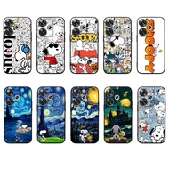 Redmi Note 11 11S PRO 4G 5G K20 K30 K30i Zoom Snoopy Soft black TPU phone case