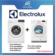 ELECTROLUX EWF9024D3WC 9KG FRONT LOAD WASHING MACHINE + ELECTROLUX EDH804H3WB 8KG FRONT LOAD HEAT PU
